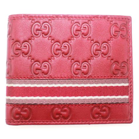 gucci red bifold wallet|Gucci wallet bifold men authentic.